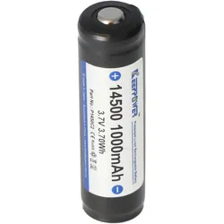 Keeppower 14500 1000mAh, 3,7V Li-Ion-Akku Abmessungen 52x14,3mm geschützt, mit UL Zulassung