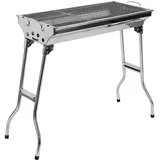 Wefun BBQ Grill Picknickgrill Holzkohlegrill Edelstahl Faltbar Tragbar für 5-10 Menschen BBQ Party