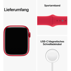 Apple Watch Series 8 GPS + Cellular 45 mm Aluminiumgehäuse product(red), Sportarmband (product)red