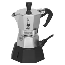 Bialetti Moka Elettrika 2 Tassen Silber/Schwarz