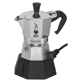 Bialetti Moka Elettrika 2 Tassen Silber/Schwarz