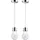 ETC Shop Vintage 2-flg. 12 cm Drahtgeflecht chrom