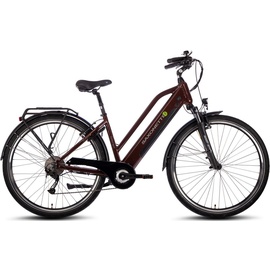 Saxonette Comfort Sport E-Bike bordeaux glänzend - 45 cm, Rahmenhöhe: 45 cm),