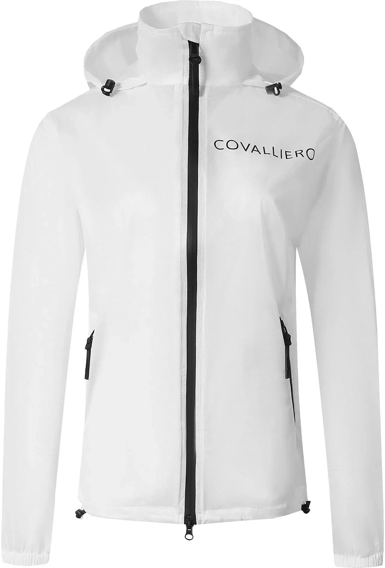 Covalliero ClearView Damen Halbtransparente Regenjacke SS25
