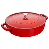 Staub Chistera Bräter 28 cm kirschrot