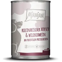 MjAMjAM - kulinarischer Hirsch & Wildschwein an fruchtigen Preiselbeeren 400g