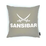 Sansibar Sylt Dekokissen 45 x 45 cm Braun