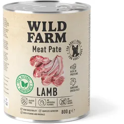 WILD FARM Pastete Lamm 800g glutenfreies Hundefutter