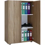 VCM Lona Aktenschrank 70 x 40 x 110 cm braun
