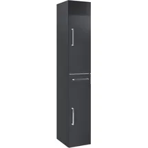 OPTIFIT Ava Hochschrank 30 x 179 x 35 cm Grau Metall/MDF