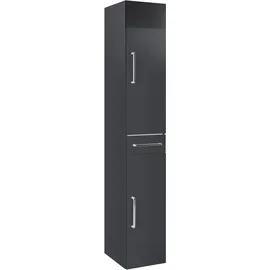 OPTIFIT Ava Hochschrank 30 x 179 x 35 cm Grau Metall/MDF