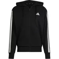 adidas Essential Three Stripes Fullzip Hoodie Herren Black/White XXL
