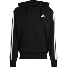 adidas Essential Three Stripes Fullzip Hoodie Herren Black/White XXL