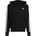 Essential Three Stripes Fullzip Hoodie Herren Black/White XXL