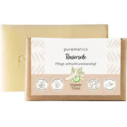 puremetics Rasierseife Ingwer Tonic Bartpflege 75 g Damen 