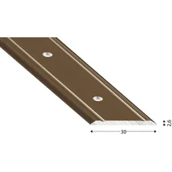Kügele Alu-Abdeckprofile, gebohrt - bronze eloxiert