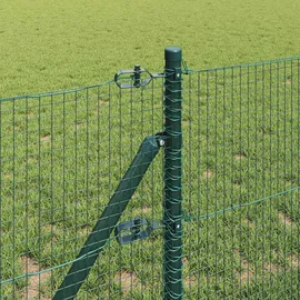 vidaXL Zaunpfosten 25 x 0,5 m Grün/Stahl