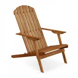Oviala Relaxsessel,, Eiche, Holz, 1, 1-Sitzer, Rechteckig,Rechteckig, rechteckig, 84x95x59 cm, Gartenmöbel, Gartenstühle, Gartenstühle