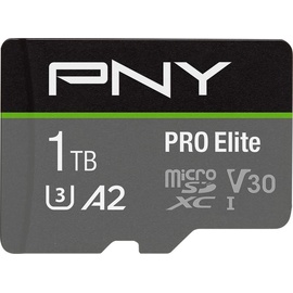 PNY microSDXC Pro Elite 1 TB Class 10 UHS-I A1 V30 + SD-Adapter