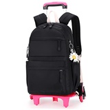 CONSIELI Trolley Schultaschen Rucksack Kinder Rollen Schultasche Trolley Tasche Schulrucksack mit Rädern für Mädchen Junge