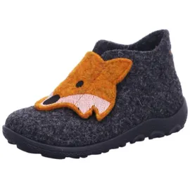 superfit Jungen - Schuhe HAPPY Slipper, Modern, GRAU/ORANGE 4700, 28