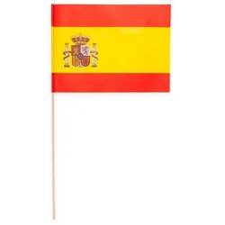 10 Papier Fahnen Spanien 20 x 30 cm Handfahnen