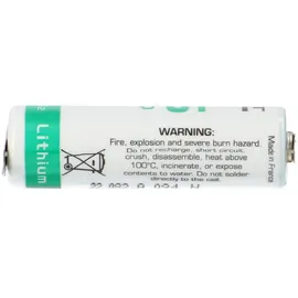 Saft Lithium 3,6V Batterie LS14500-2PF AA - pin +/-