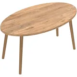 [en.casa] Couchtisch Sindal 41 x 90 x 50 cm Holzfarben