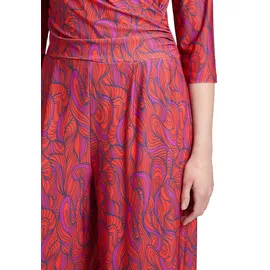 Cartoon Damen Jumpsuit mit weitem Bein 40, Orange/Purple - 40W