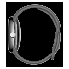 Google Pixel Watch LTE polished silver Sportarmband charcoal