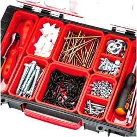 QBRICK SYSTEM 3x Pro 100 Organizer 5 l rot 452 x 296 x 79 mm