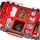 QBRICK SYSTEM 3x Pro 100 Organizer 5 l rot 452 x 296 x 79 mm
