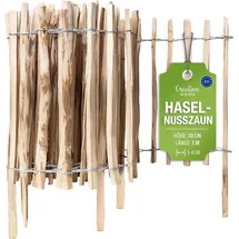 Creative Home Staketenzaun 3 m x 50 cm Haselnuss