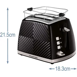 Russell Hobbs Groove Toaster schwarz 26390-56