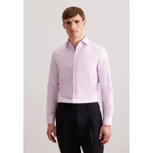 Seidensticker Businesshemd "Schwarze Rose", Herren, Gr. M (39), normale Ärmellängen, lila (violett), 100% Baumwolle, unifarben, slim fit, 2-Knopf-Manschette, Hemden, Slim 1/1 Kentkragen Uni