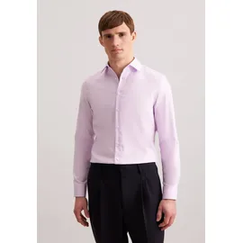 Seidensticker Businesshemd "Schwarze Rose", Herren, Gr. M (39), normale Ärmellängen, lila (violett), 100% Baumwolle, unifarben, slim fit, 2-Knopf-Manschette, Hemden, Slim 1/1 Kentkragen Uni
