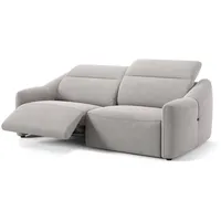 Sofanella 2-Sitzer Stoff Bellagio, Relaxsofa, Designsofa, Designer Couch, Italienisches Sofa, 2er Sofa grau