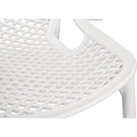 Garden Pleasure TEANA Stapelstuhl 50 x 60 x 83 cm weiß 2 St.