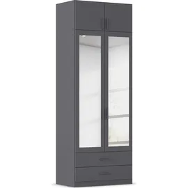 Rauch Wäscheschrank GAMMA 91 x 248 x 54 cm Grau