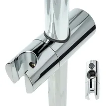 tecuro - Gleiter Schieber Brausehalter für Wandstange 22 mm verchromt,