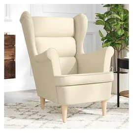 vidaXL Sessel Creme 74 x 84 x 100 cm Stoff