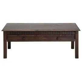Home Affaire Couchtisch HOME AFFAIRE "Lisa, TOPSELLER", braun (dunkelbraun), B:110cm H:42cm T:70cm, Tische, Couchtisch, mit großer Schublade, Breite 110 cm, Landhausstil