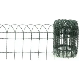 Floraworld Ziergitterzaun 10 m x 65 cm Moosgrün