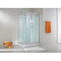 Komplettdusche SCHULTE Ibiza 90 x 120 x 204 cm Anschlag rechts alufarben