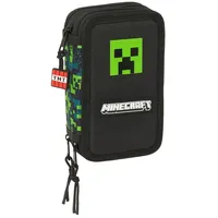 Safta Minecraft TNT Schulmäppchen mit 37 Utensilien, Kinderetui, ideal