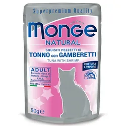 MONGE Thunfisch mit Garnelen in Gelee 80 g