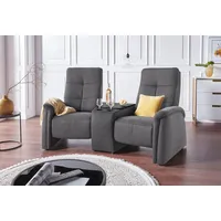 exxpo - sofa fashion 2-Sitzer EXXPO - SOFA FASHION "Tivoli, Kinosofa mit Relaxfunktion, mit Ablagetisch und Stauraum", grau, B:207cm H:109cm T:152cm, Sofas, bequem und komfortabel