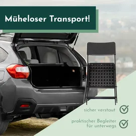 Lemodo Klappstuhl 2er Set 0 x 0 x 0 cm schwarz