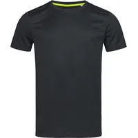 Stedman Active 140 Crew Neck Schwarz Polyester Small Herren