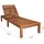 vidaXL Sonnenliege 200 x 60 x 30 cm Braun